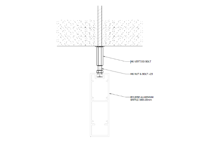 Eclipse Aluminium Baffle - Direct Fix